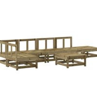 7-tlg. Garten-Lounge-Set Kiefernholz Imprägniert
