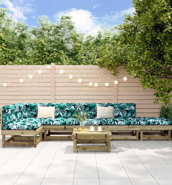 7-tlg. Garten-Lounge-Set Kiefernholz Imprägniert