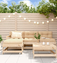 5-tlg. Garten-Lounge-Set Massivholz Kiefer