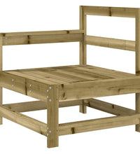 10-tlg. Garten-Lounge-Set Kiefernholz Imprägniert