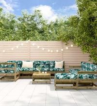 10-tlg. Garten-Lounge-Set Kiefernholz Imprägniert