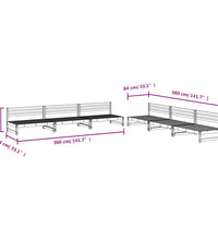 6-tlg. Garten-Lounge-Set Massivholz Douglasie
