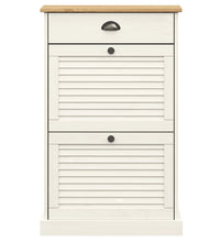 Schuhschrank VIGO 60x35x96 cm Weiß Massivholz Kiefer