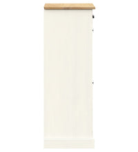 Schuhschrank VIGO 60x35x96 cm Weiß Massivholz Kiefer