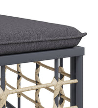 Ecksofas mit Kissen 2 Stk. Modular Poly Rattan