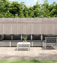 7-tlg. Garten-Lounge-Set mit Kissen Weiß Stahl