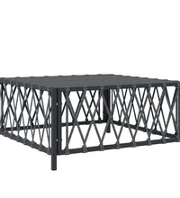 7-tlg. Garten-Lounge-Set mit Kissen Anthrazit Stahl