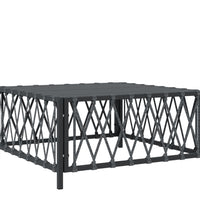 10-tlg. Garten-Lounge-Set mit Kissen Anthrazit Stahl