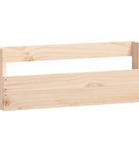 Wand-Schuhregale 2 Stk. 59x9x23 cm Massivholz Kiefer