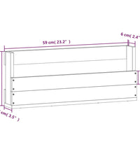 Wand-Schuhregale 2 Stk. 59x9x23 cm Massivholz Kiefer