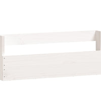 Wand-Schuhregale 2 Stk. Weiß 59x9x23 cm Massivholz Kiefer