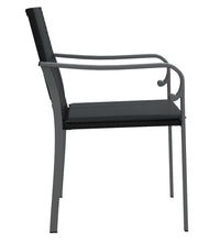 Gartenstühle mit Kissen 6 Stk. Schwarz 56x59x84 cm Poly Rattan