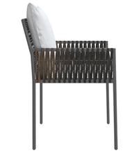 Gartenstühle mit Kissen 4 Stk. Braun 54x61x83 cm Poly Rattan