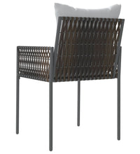 Gartenstühle mit Kissen 4 Stk. Braun 54x61x83 cm Poly Rattan