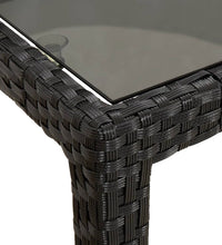 11-tlg. Garten-Essgruppe mit Kissen Schwarz Poly Rattan