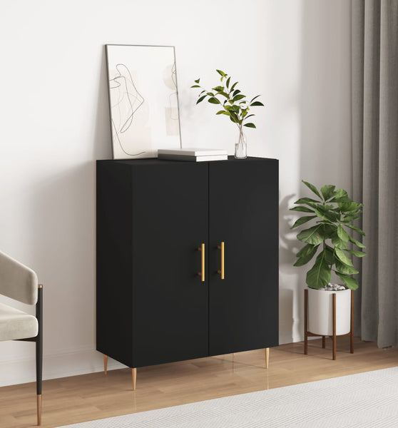 Sideboard Schwarz 69,5x34x90 cm Holzwerkstoff