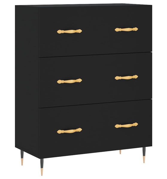 Sideboard Schwarz 69,5x34x90 cm Holzwerkstoff