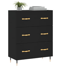 Sideboard Schwarz 69,5x34x90 cm Holzwerkstoff