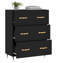 Sideboard Schwarz 69,5x34x90 cm Holzwerkstoff