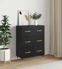 Sideboard Schwarz 69,5x34x90 cm Holzwerkstoff