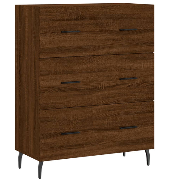 Sideboard Braun Eichen-Optik 69,5x34x90 cm Holzwerkstoff