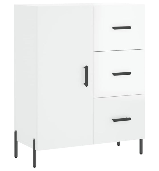 Sideboard Hochglanz-Weiß 69,5x34x90 cm Holzwerkstoff