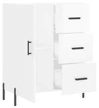 Sideboard Hochglanz-Weiß 69,5x34x90 cm Holzwerkstoff