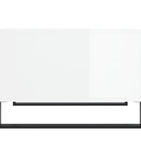 Couchtisch Hochglanz-Weiß 55x55x36,5 cm Holzwerkstoff