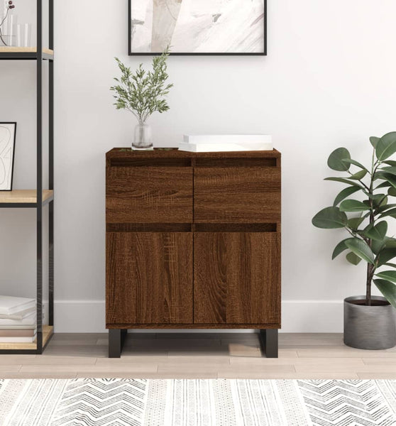 Sideboard Braun Eichen-Optik 60x35x70 cm Holzwerkstoff