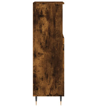 Badschrank Räuchereiche 30x30x100 cm Holzwerkstoff