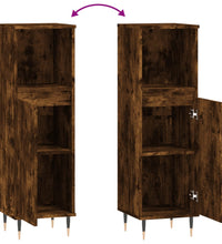 Badschrank Räuchereiche 30x30x100 cm Holzwerkstoff