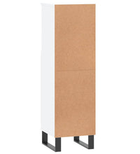 Badschrank Weiß 30x30x100 cm Holzwerkstoff