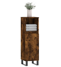Badschrank Räuchereiche 30x30x100 cm Holzwerkstoff