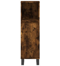 Badschrank Räuchereiche 30x30x100 cm Holzwerkstoff