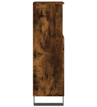 Badschrank Räuchereiche 30x30x100 cm Holzwerkstoff