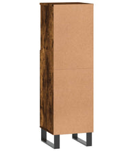 Badschrank Räuchereiche 30x30x100 cm Holzwerkstoff