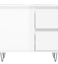 Badschrank Hochglanz-Weiß 65x33x60 cm Holzwerkstoff