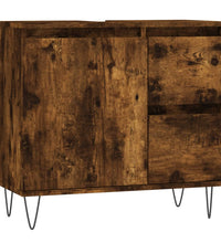 Badschrank Räuchereiche 65x33x60 cm Holzwerkstoff