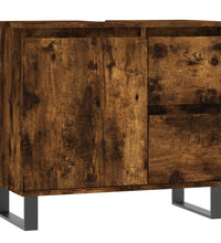Badschrank Räuchereiche 65x33x60 cm Holzwerkstoff