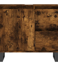 Badschrank Räuchereiche 65x33x60 cm Holzwerkstoff