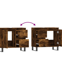 Badschrank Räuchereiche 65x33x60 cm Holzwerkstoff