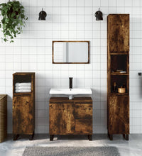 Badschrank Räuchereiche 65x33x60 cm Holzwerkstoff