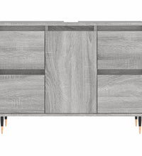 Badschrank Grau Sonoma 80x33x60 cm Holzwerkstoff