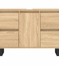 Badschrank Sonoma-Eiche 80x33x60 cm Holzwerkstoff