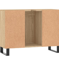 Badschrank Sonoma-Eiche 80x33x60 cm Holzwerkstoff