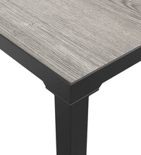 7-tlg. Garten-Lounge-Set Schwarz und Grau Poly Rattan