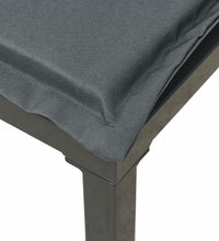 5-tlg. Garten-Lounge-Set Schwarz und Grau Poly Rattan