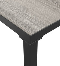 7-tlg. Garten-Lounge-Set Schwarz und Grau Poly Rattan