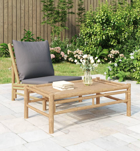 Garten-Couchtisch 100x55x33 cm Bambus