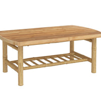 Garten-Couchtisch 90x55x37 cm Bambus